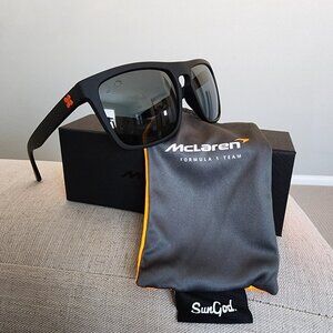 NEW SUNGOD RENEGADES LIMITED EDITION McLAREN SUNGLASSES MATTE BLACK/SMOKE